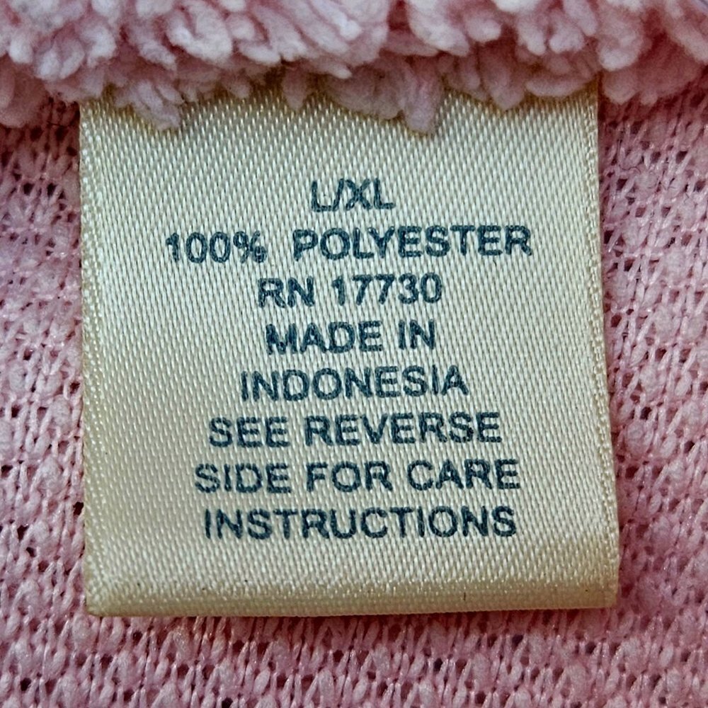 Cherokee Pink Fluffy Robe - L/XL - Picture 6 of 8